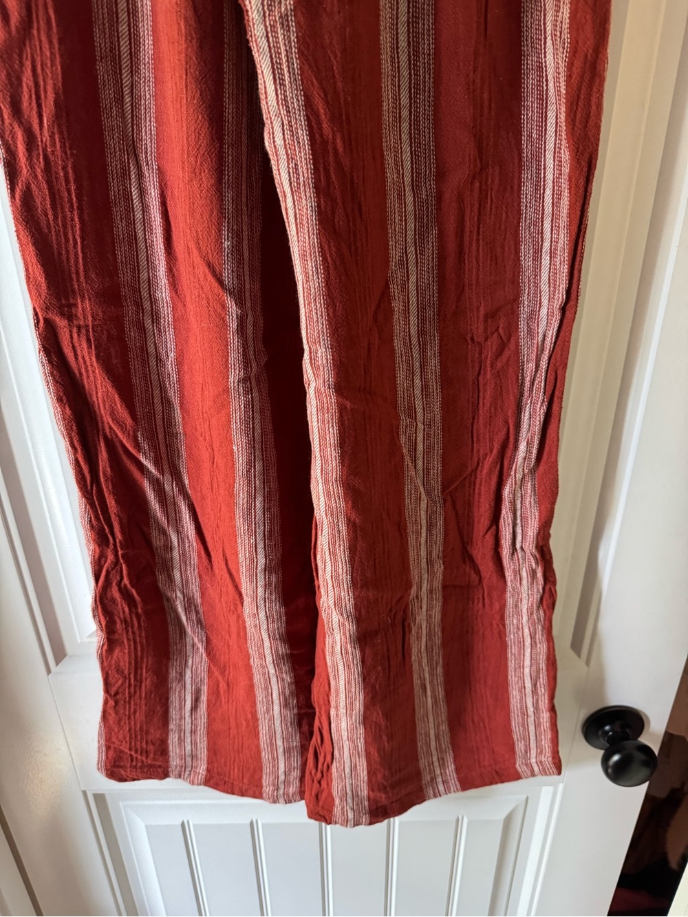 Rewash Rust-Striped Wide Leg Pants - Picture 5 of 10